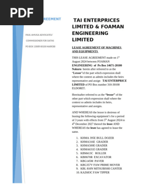 LEASE AGREEMENT