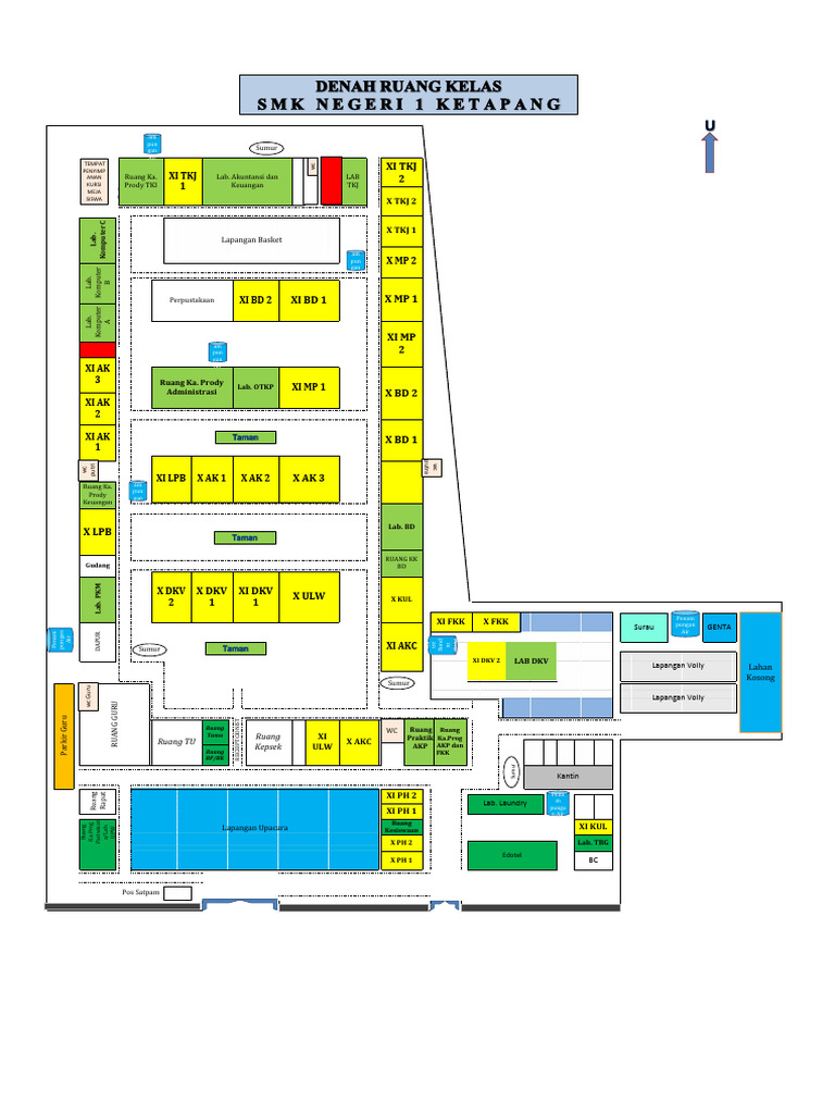 Denah Ruang Kelas X Dan Xi Juli 2024 New Pdf