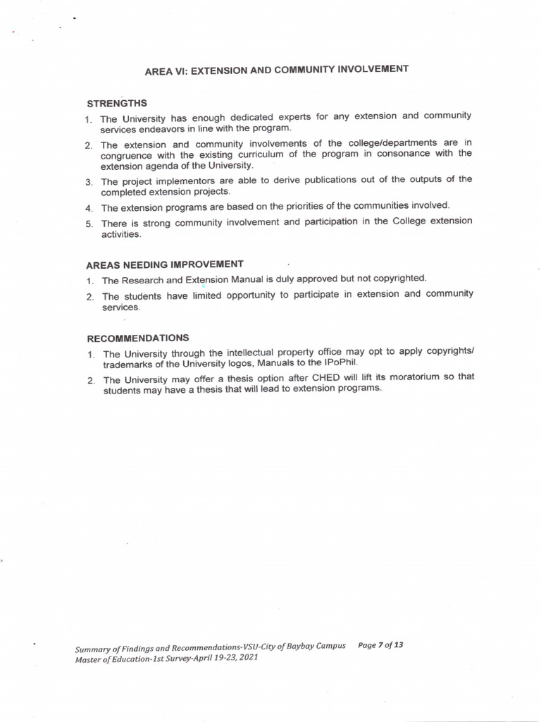 Extension Findings | PDF