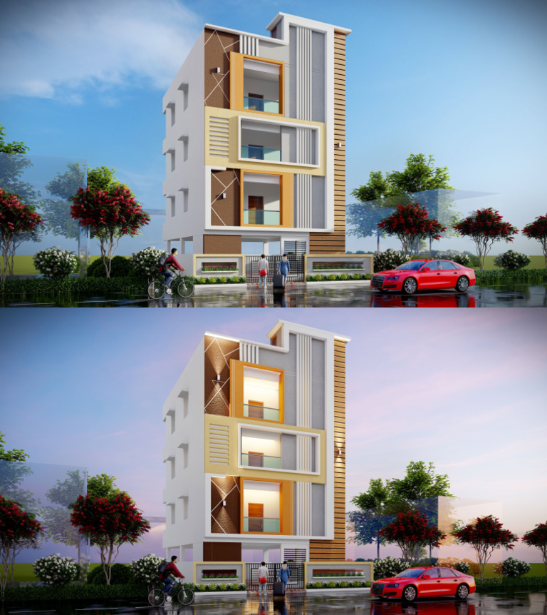 S-56 3D Elivation Day View, Night View | PDF