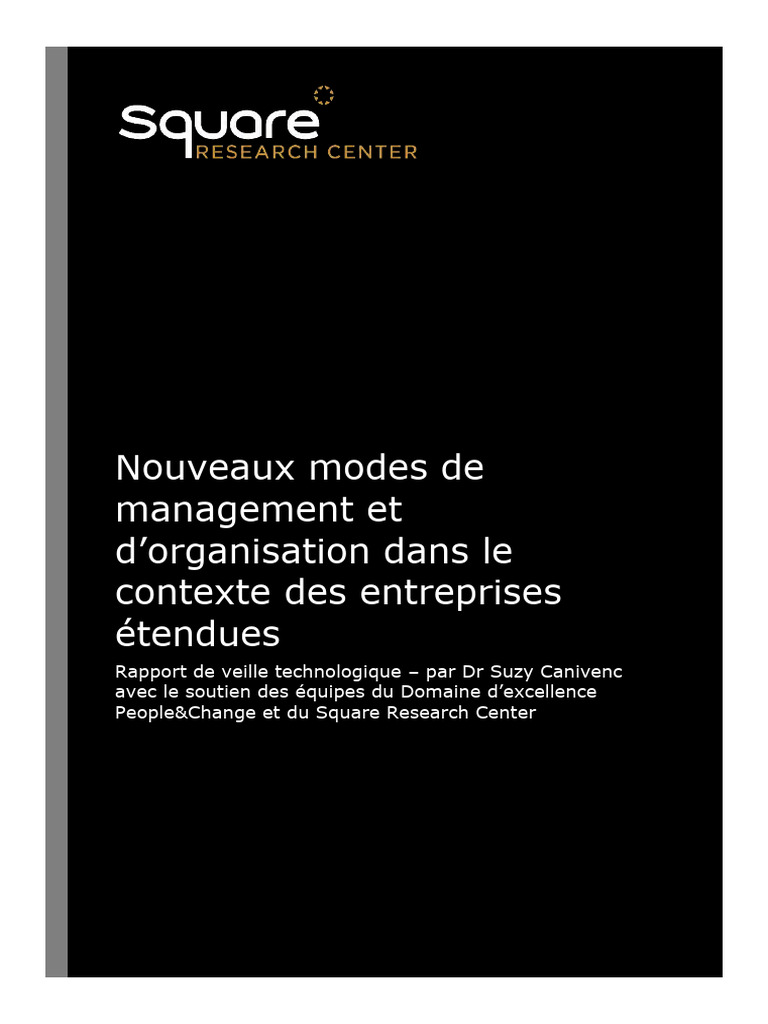 Square RD Square Research Center Rapport Veille Technologique 1 | PDF