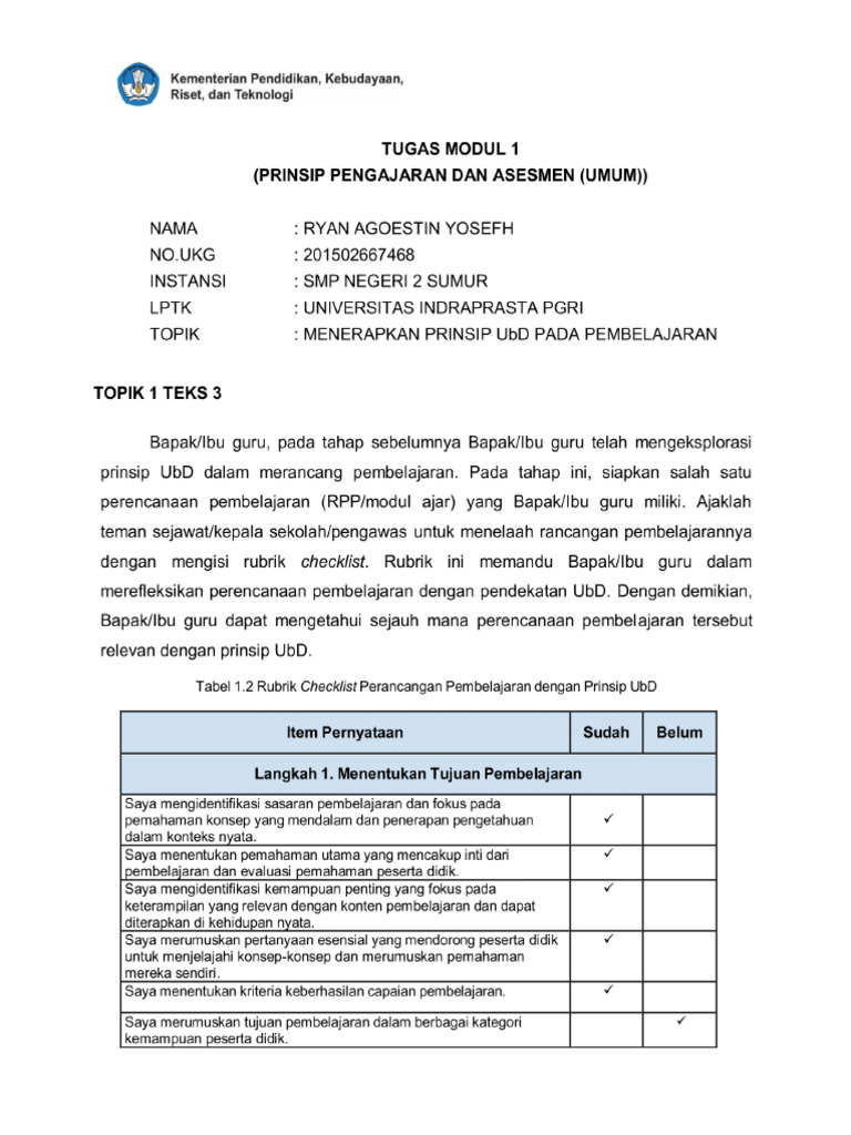 Tugas Modul 1-PPA Topik 1 Teks 3 | PDF