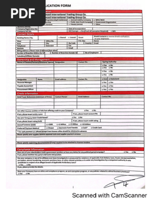 Credit Application Form 