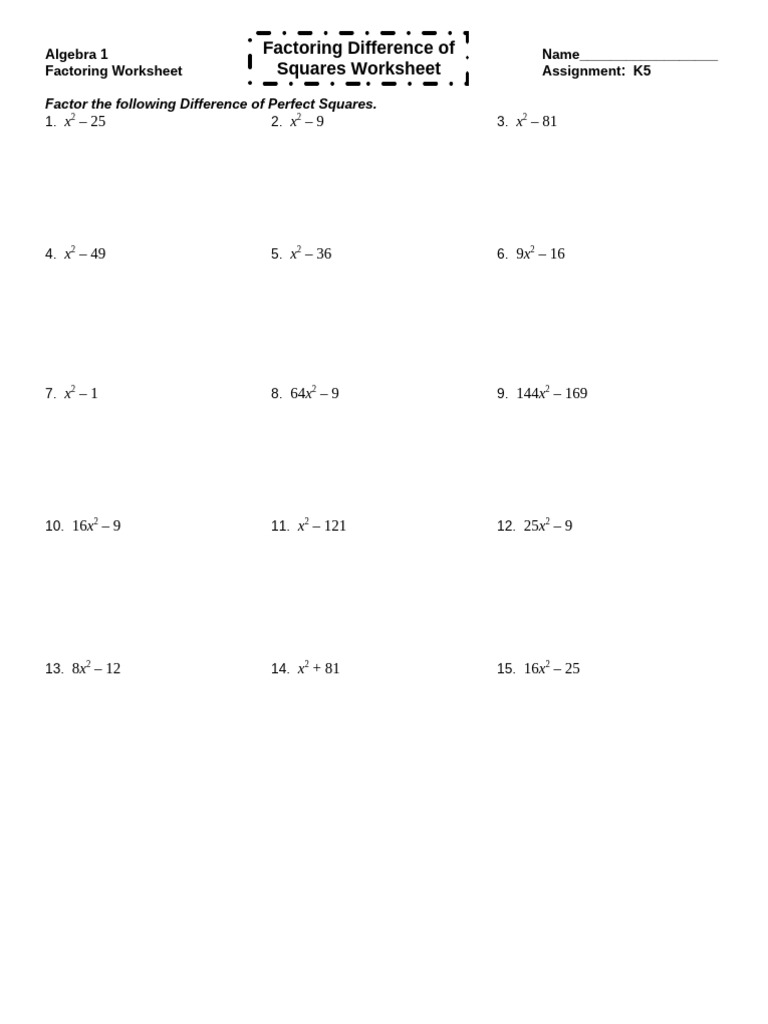 Explanation Of Difference Of Squares Method Cleaning