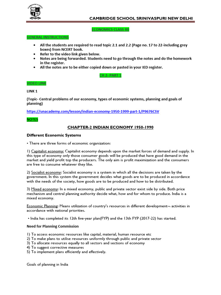 Ied Ch2-Notes - Part 1 | PDF