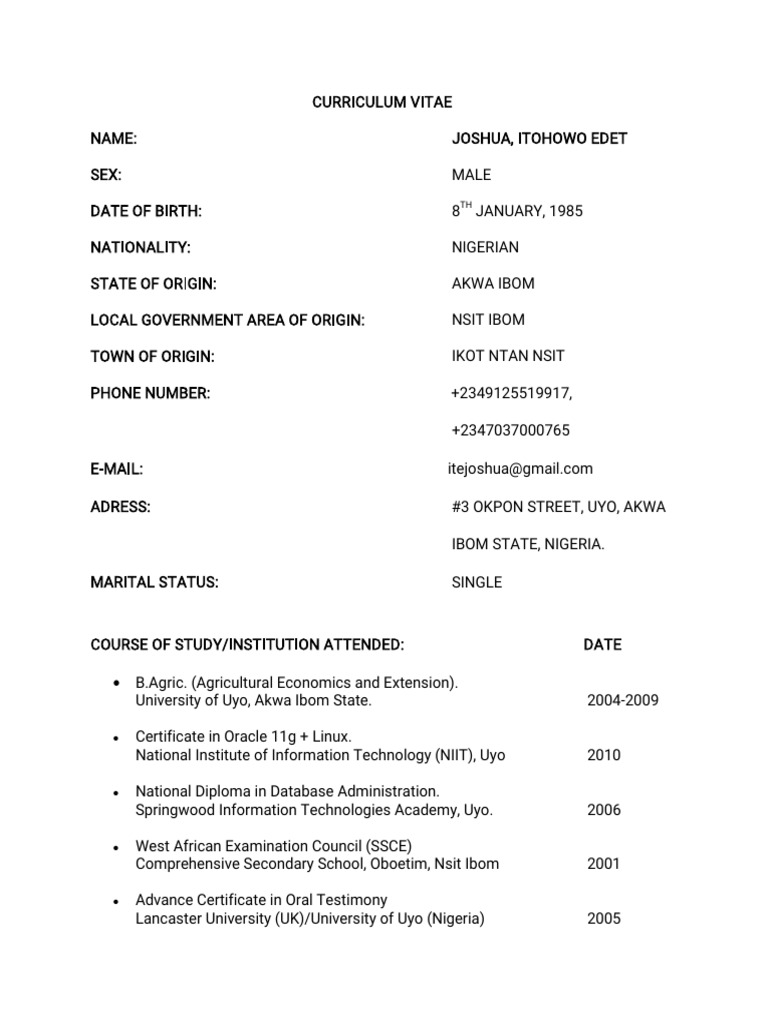 My UPDATED CV | PDF