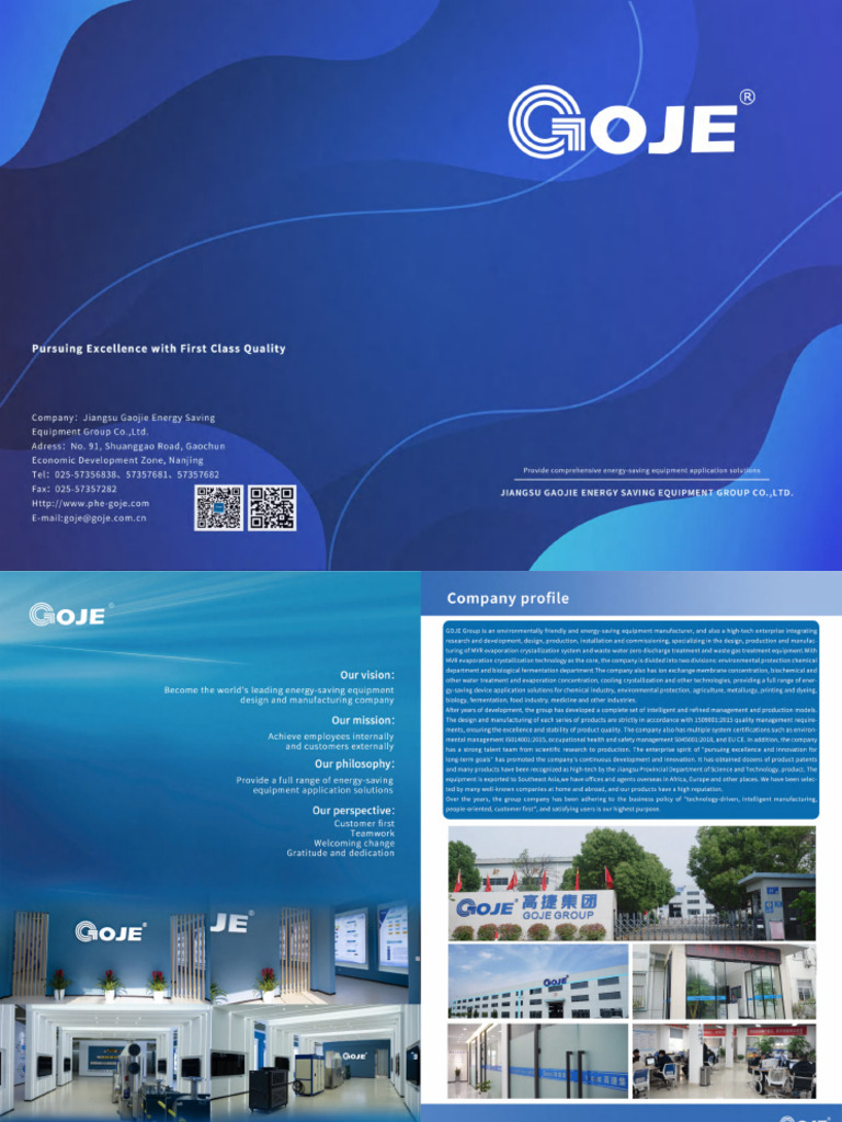 GOJE Wastewater and Wastegas Catalogue | PDF