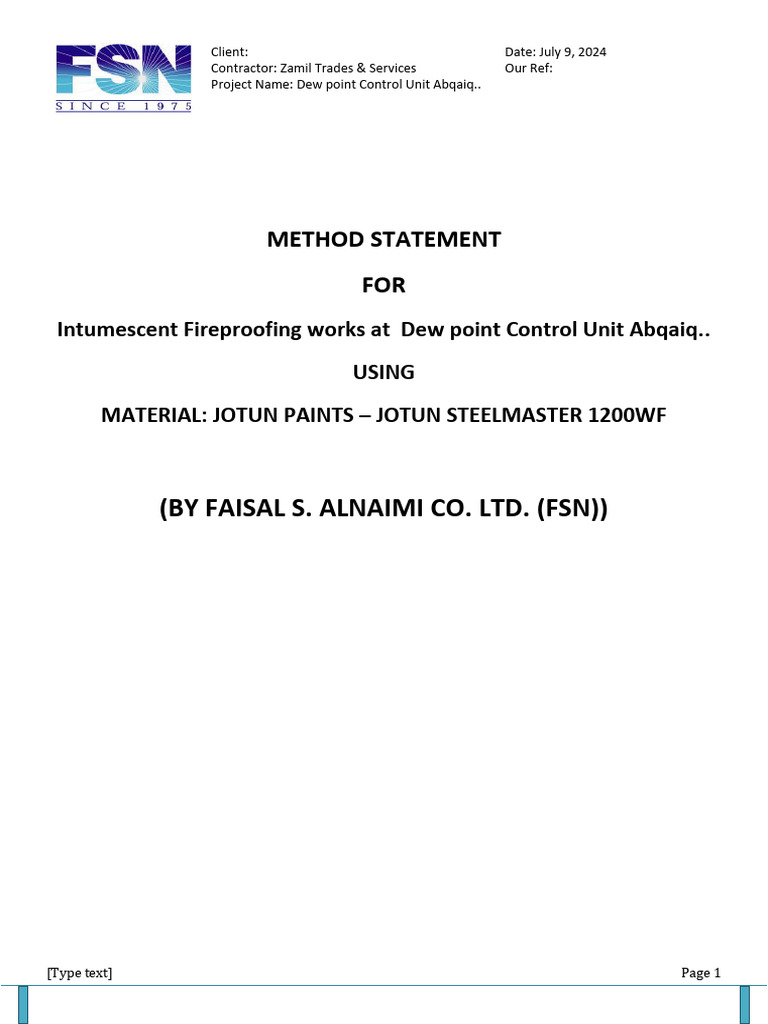 MOS INTUMESCENT PAINT Jotun Steelmaster PDF