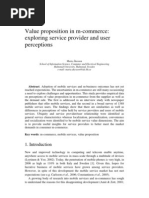 Value Proposition in M-Commerce: Exploring Service Provider and User Perceptions