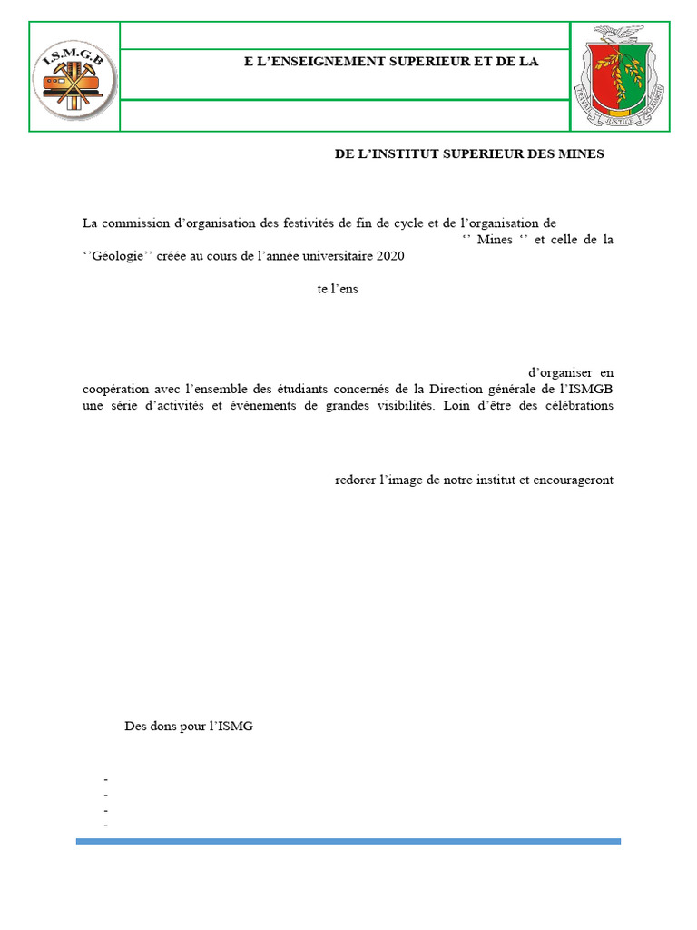 56ème promotion-GEOGIE Projet-1 | PDF