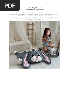 Bunny Rug Pillow