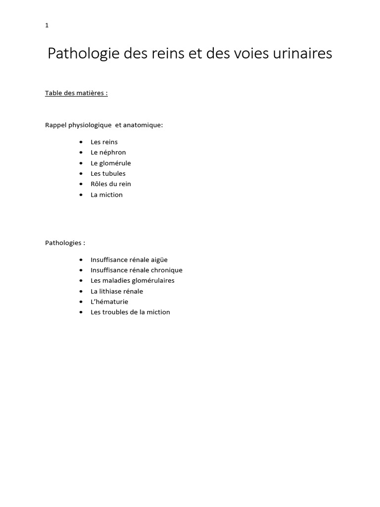 Master 1 Patho Spéciale PDF | PDF