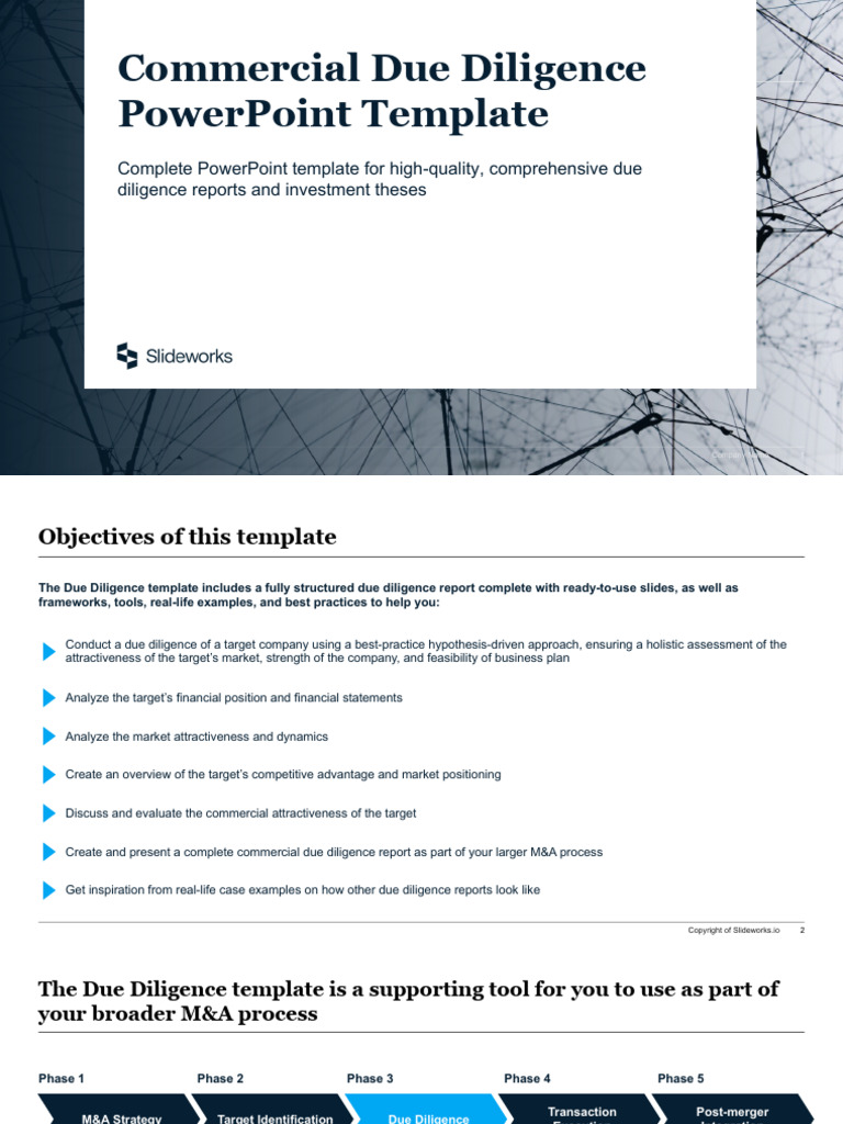 Slideworks Due Diligence OVERVIEW | PDF | Mergers And Acquisitions ...