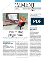 Comment: How To Stop Plagiarism
