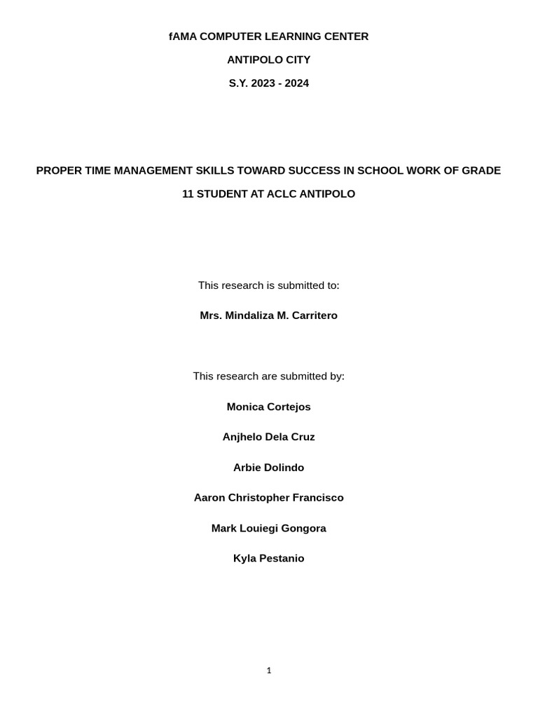Research Chapter 1 Final 02 | PDF