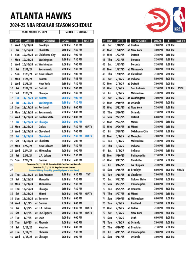 202425NBARegularSeasonScheduleByTeam PDF