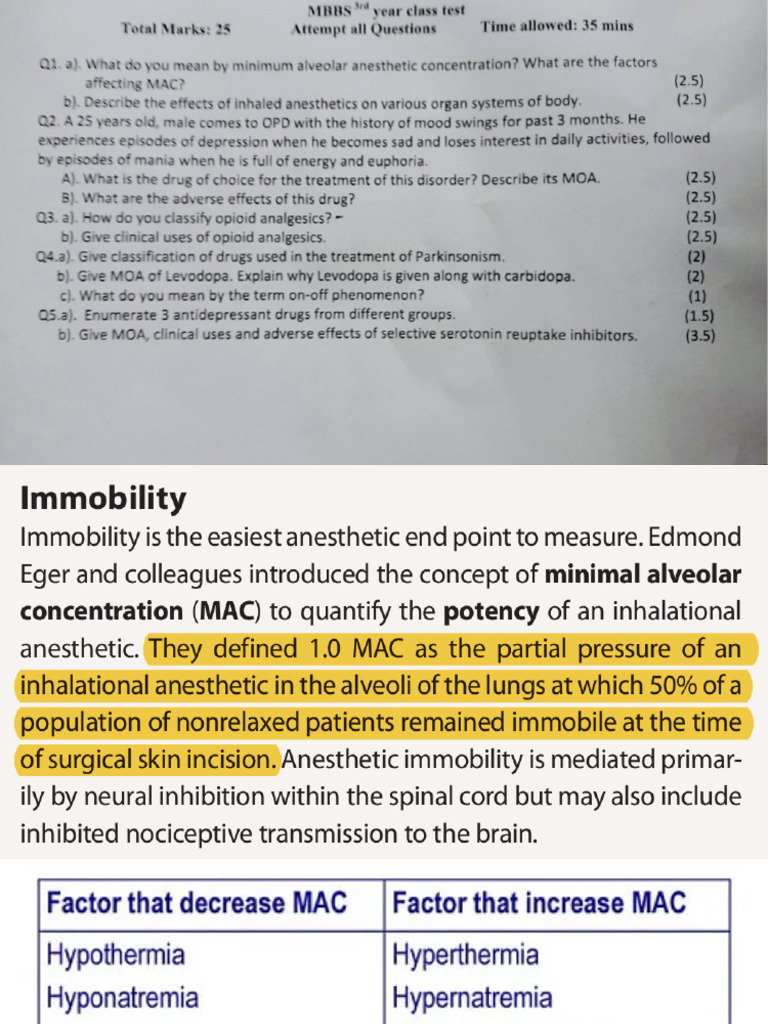 Pharma CNS Test 2022 Batch 24 (With Answers) | PDF
