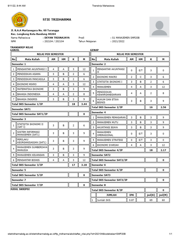 Transkrip Deyan | PDF