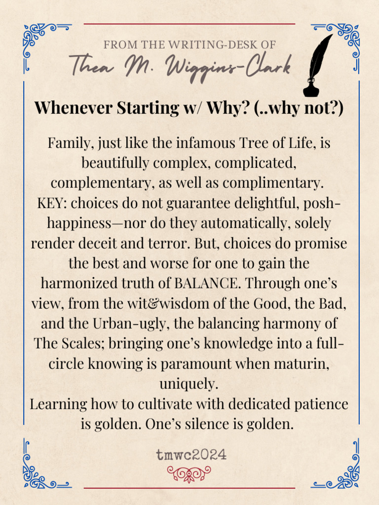 Whenever Starting W/ Why? (Why Not?) | PDF