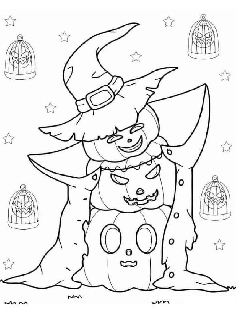 Printable Halloween Coloring Pages Pdf Free Download Pdf