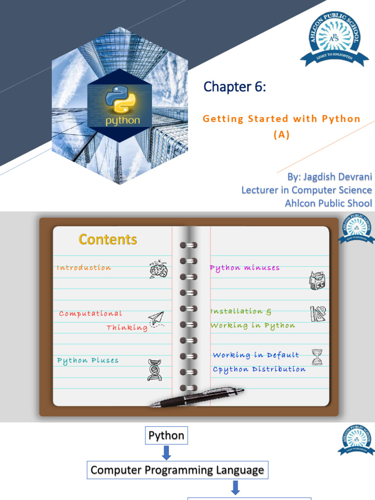 Ch-5 Getting Started With Python A | PDF