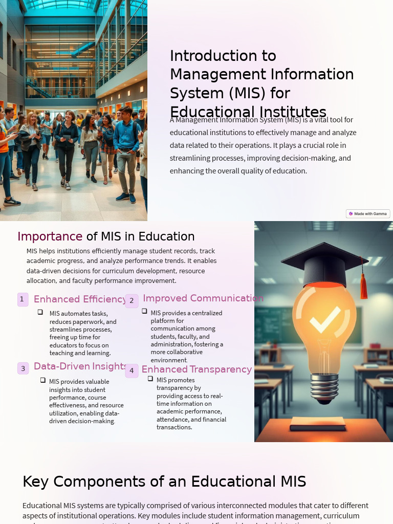 MIS For Educational Institutes 1 1 | PDF