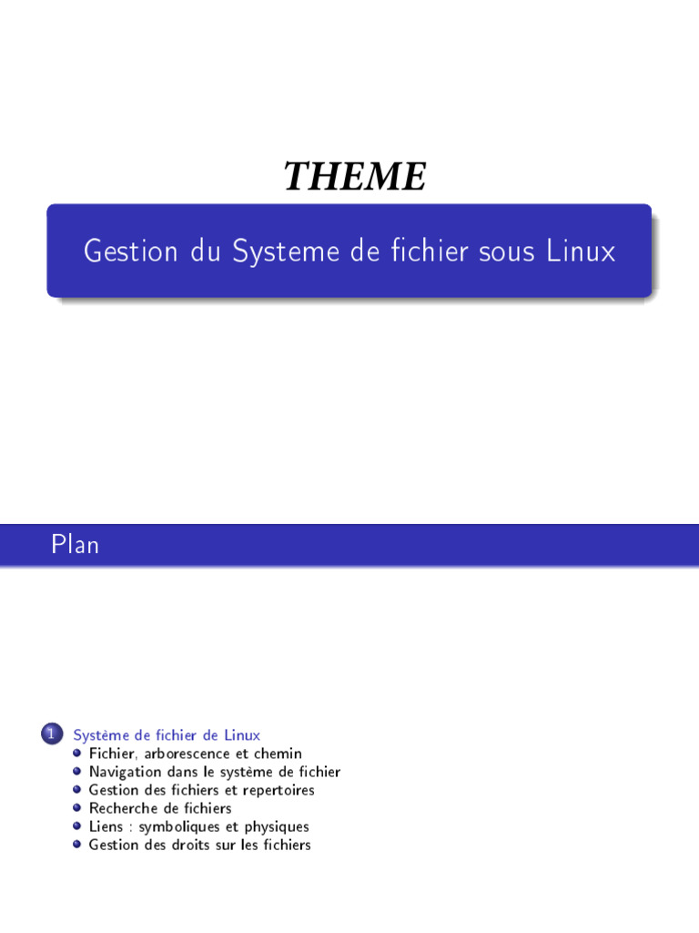 Intro Linux Chapitre 2 | PDF
