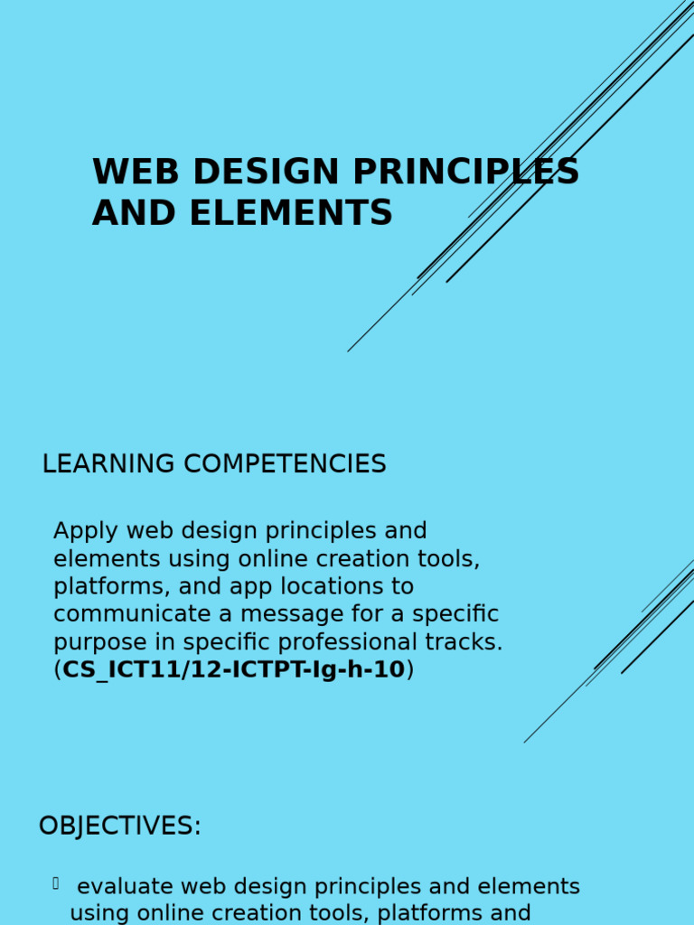Web Design Principles and Elements | PDF