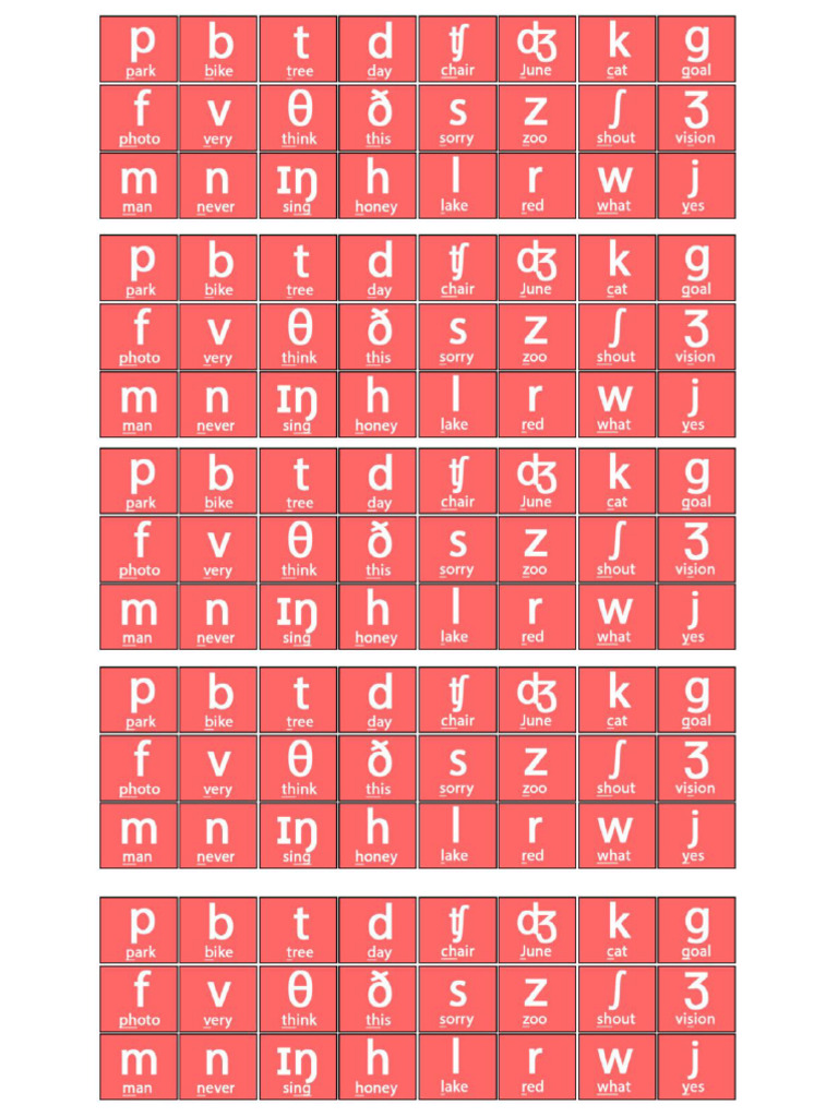 Consonant sounds PDF