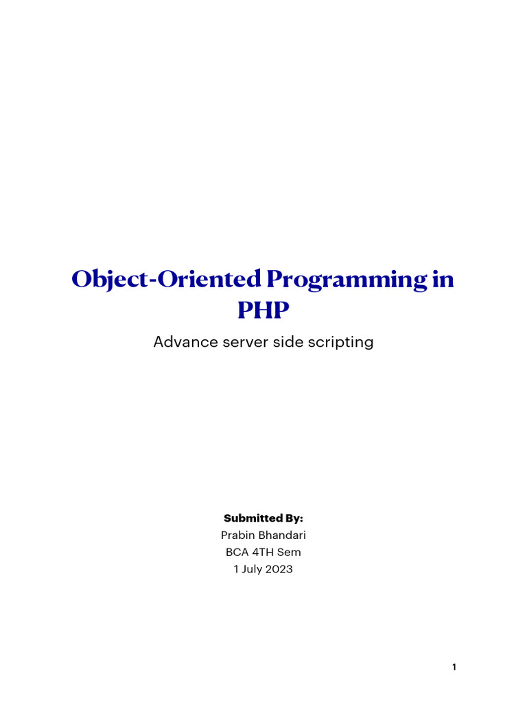 Report on Php | PDF