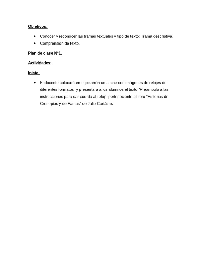 Plan de Clase 1 Secuencia | PDF | Comunicación humana