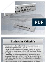 Decision Analysis for Airflight