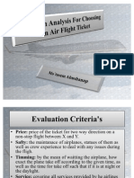 Decision Analysis For Airflight