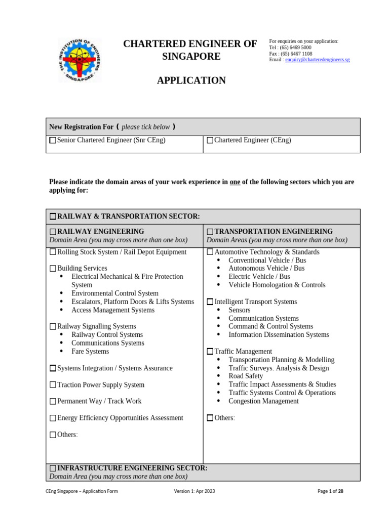 IES CEng Application Form v1 April 2023 | PDF