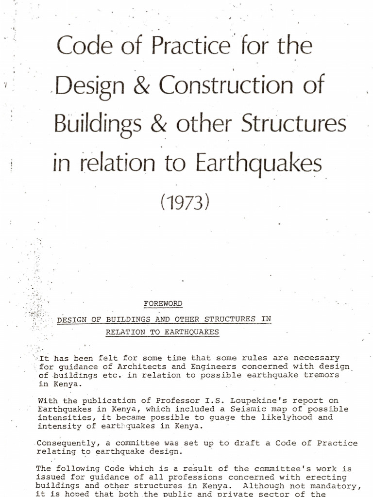 Code of Practice For The Design & Construction of Buildings & Other ...