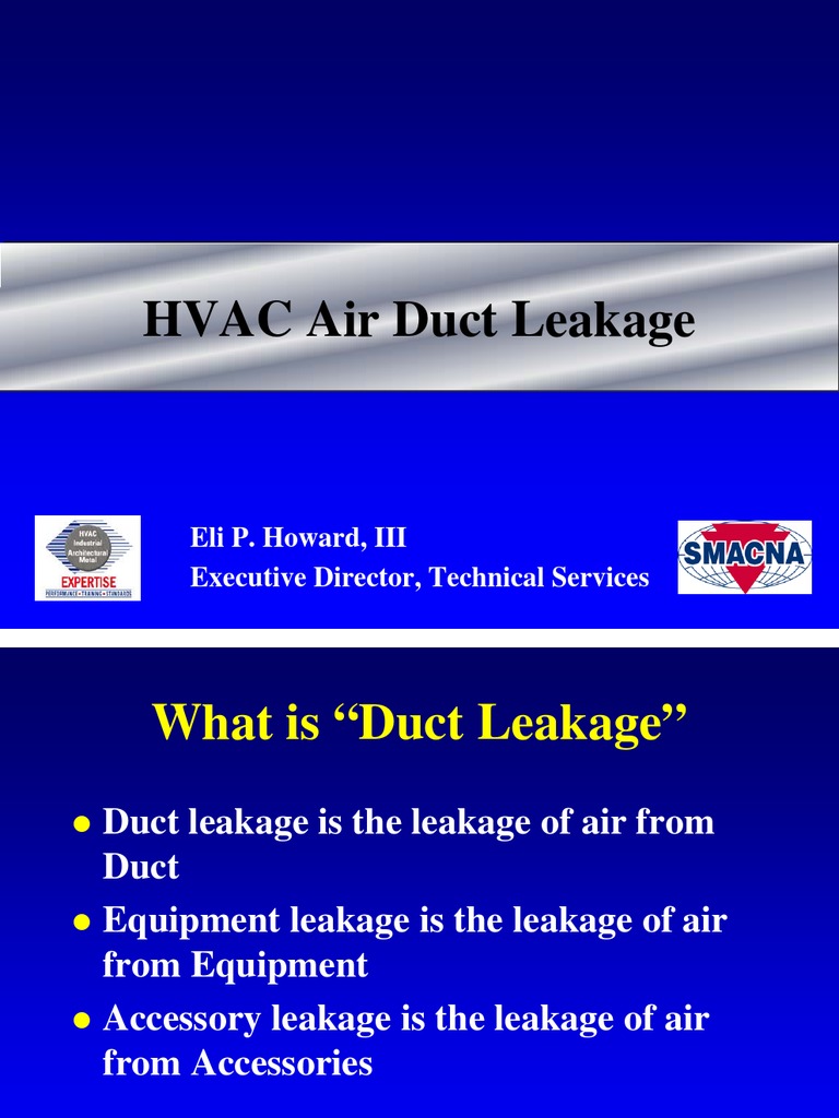 SMACNA Duct Leakage Testing Guide | PDF | Duct (Flow) | Hvac