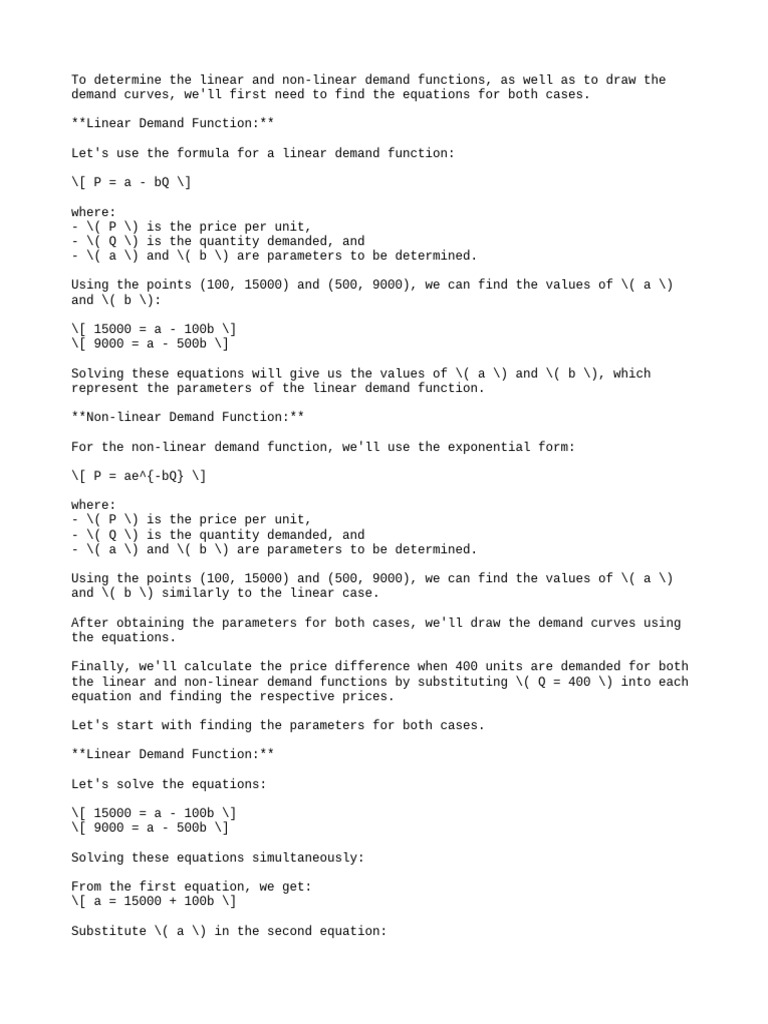 To Determine The Linear and Non-Lin | PDF
