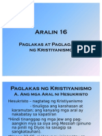 Aralin 16 Paglakas at Paglaganap NG Kristiyanismo