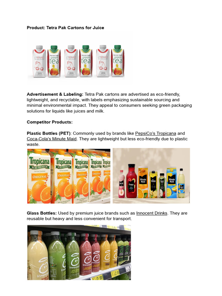 Eco-Friendly Tetra Pak Juice Solutions | PDF | Cooking, Food & Wine