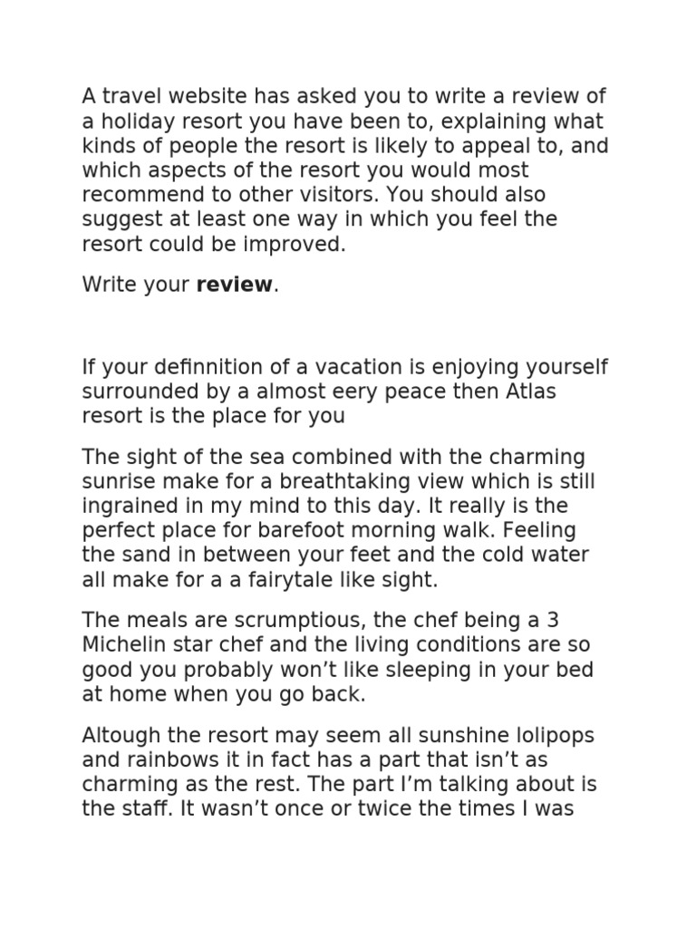 Resort Review | PDF