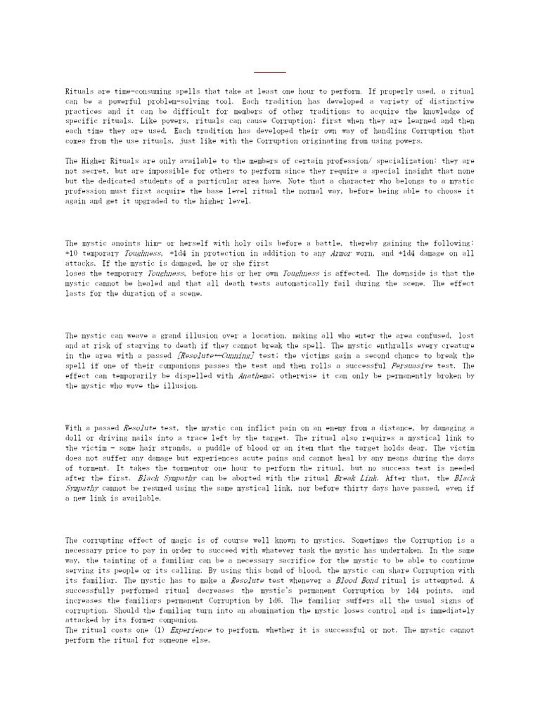 Rituals | PDF