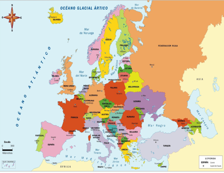 4 Paginas Jeffrey Mapa de Europa | PDF