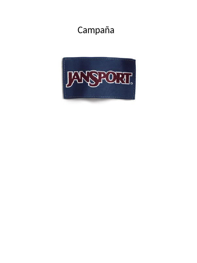 Campaña Jansport | PDF