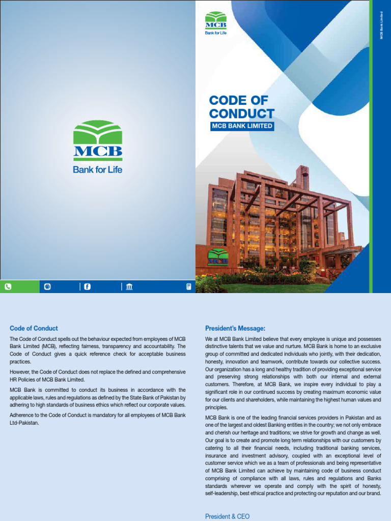 MCB Code of Conduct | PDF