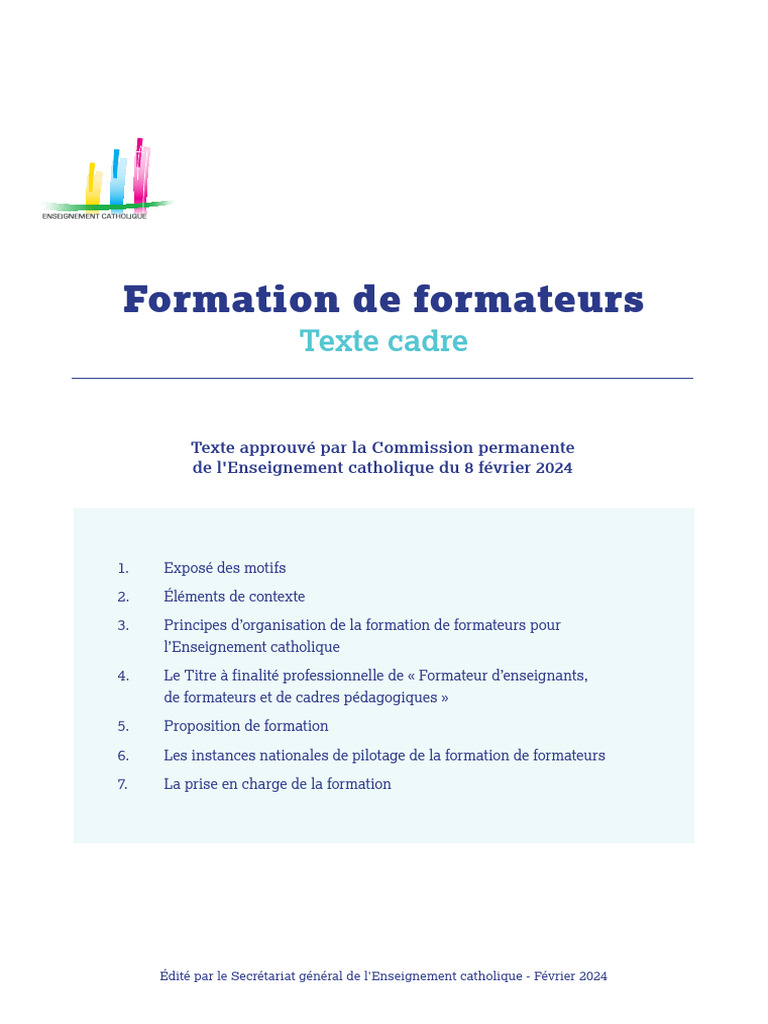 Formation de Formateurs SGEC Fev2024 | PDF
