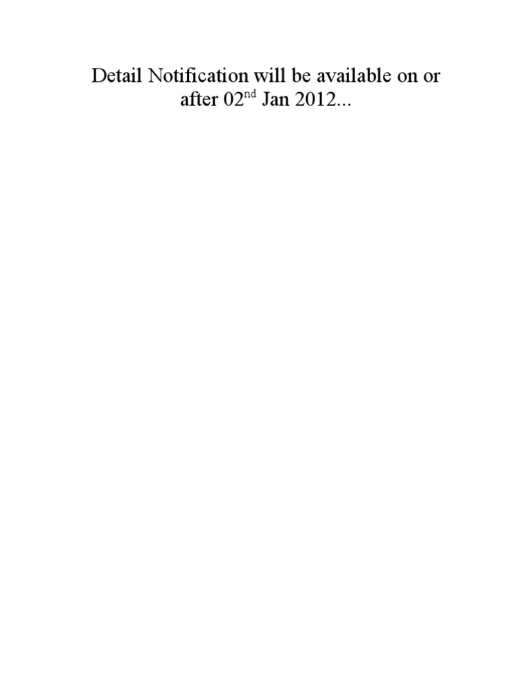 Detail Notification Release Date | PDF