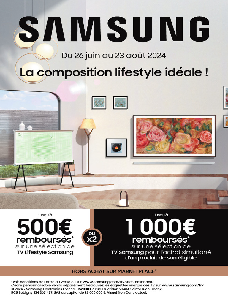 Modalites Promotion Samsung La Composition Lifestyle Ideale Soldes Ete ...