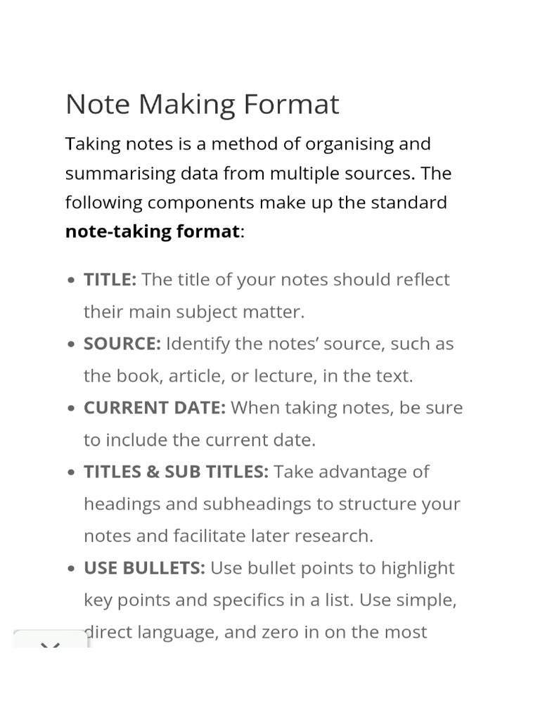note-making-format-pdf