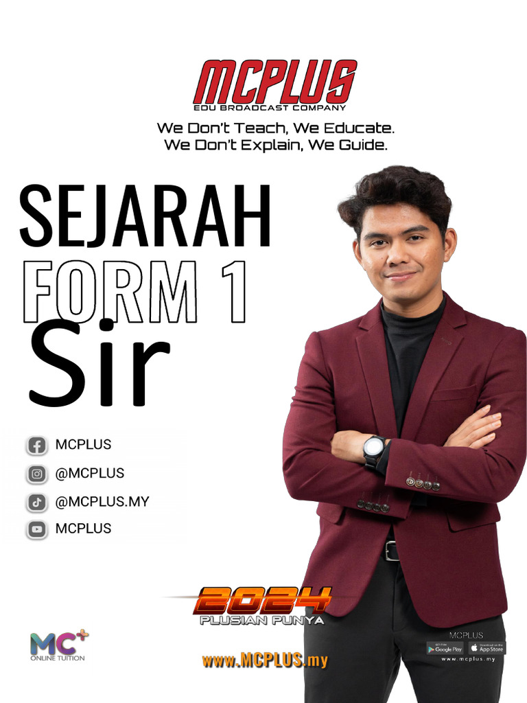 Form 1 Sejarah Sir Firdaus Bab 1 (Nota) | PDF