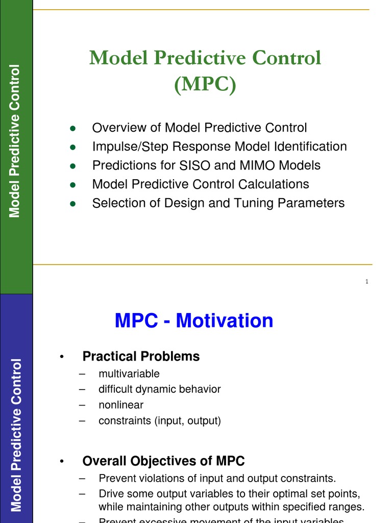 Model Predictive Control | Analysis | Physics & Mathematics